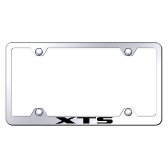 Autogold® - Wide Body Chrome License Plate Frame with Laser Etched XTS Logo