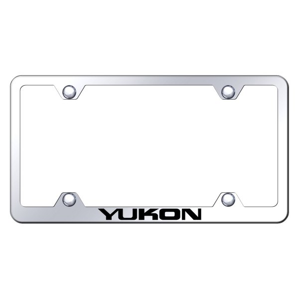 Autogold® - Wide Body License Plate Frame with Laser Etched Yukon Logo