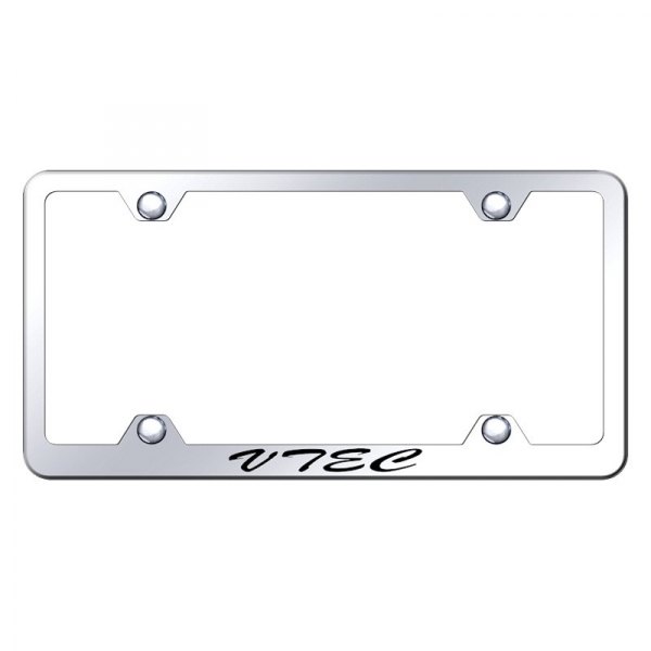Autogold® - Wide Body License Plate Frame with Script Laser Etched VTEC Logo