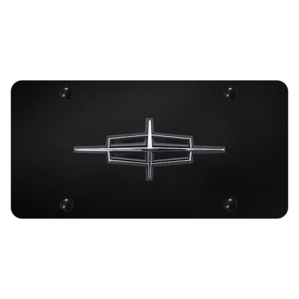 Autogold® - License Plate with 3D Lincoln Old Emblem
