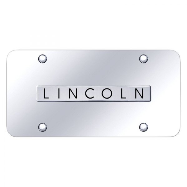 Autogold® - License Plate with 3D Lincoln Logo