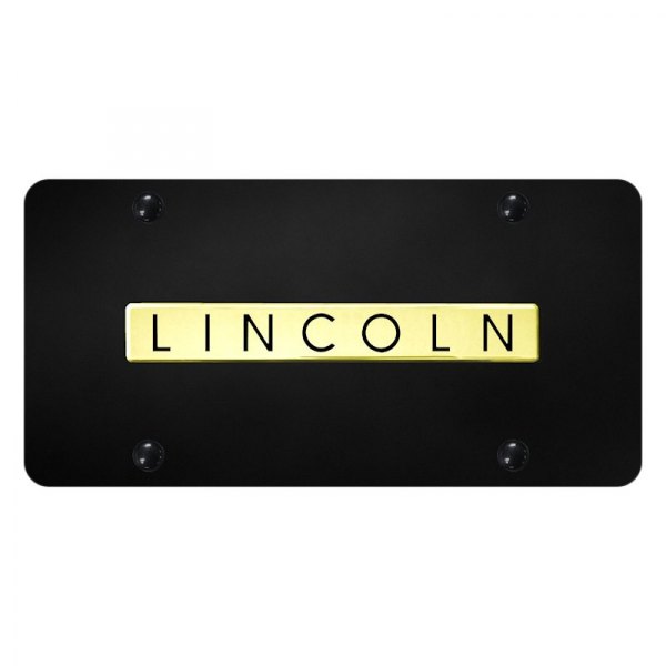 Autogold® - License Plate with 3D Lincoln Logo