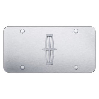 Autogold® - License Plate with 3D Lincoln New Plain Emblem