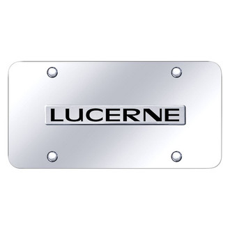 Autogold® - Chrome License Plate with 3D Chrome Lucerne Logo