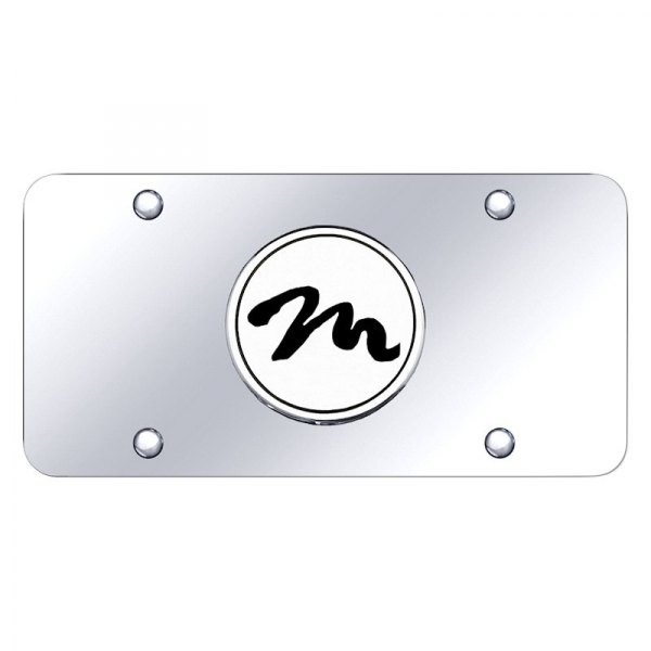 Autogold® - License Plate with 3D Script M Emblem