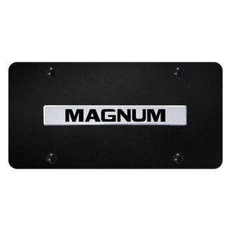 Autogold® - License Plate with 3D Chrome Magnum Logo