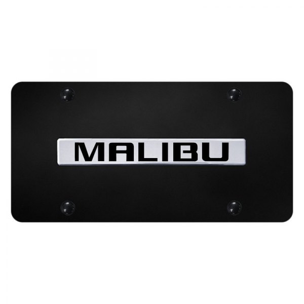 Autogold® - License Plate with 3D Malibu Logo