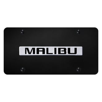 Autogold® - License Plate with 3D Chrome Malibu Logo