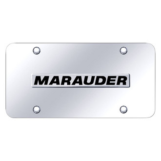 Autogold® - Chrome License Plate with 3D Chrome Marauder Logo
