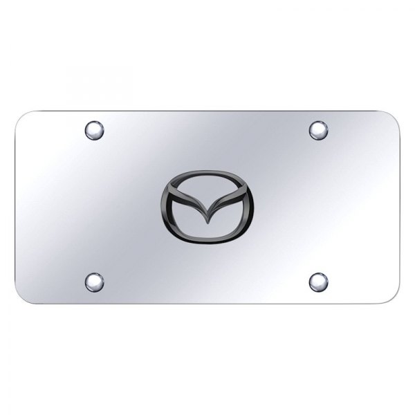 Autogold® - License Plate with 3D Mazda New Emblem
