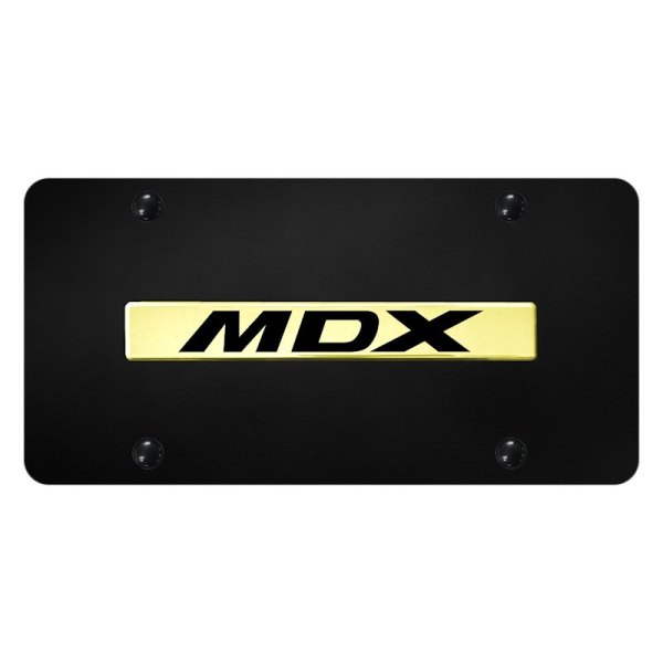 Autogold® - License Plate with 3D MDX Logo