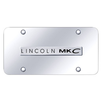 Autogold® - Chrome License Plate with 3D Chrome MKC Logo