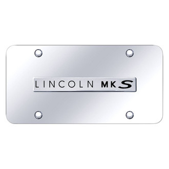 Autogold® - Chrome License Plate with 3D Chrome MKS Logo