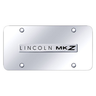 Autogold® - Chrome License Plate with 3D Chrome MKZ Logo