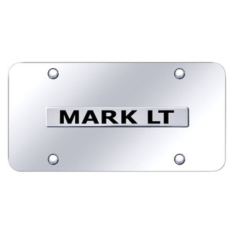 Autogold® - Chrome License Plate with 3D Chrome Mark LT Logo