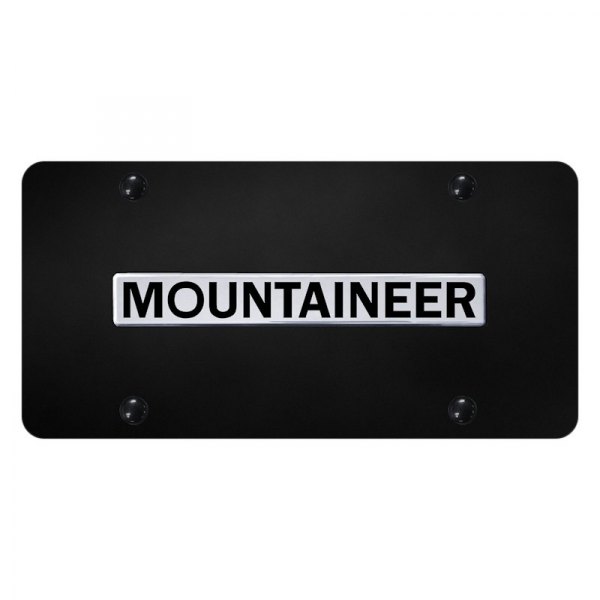 Autogold® - License Plate with 3D Mountaineer Logo