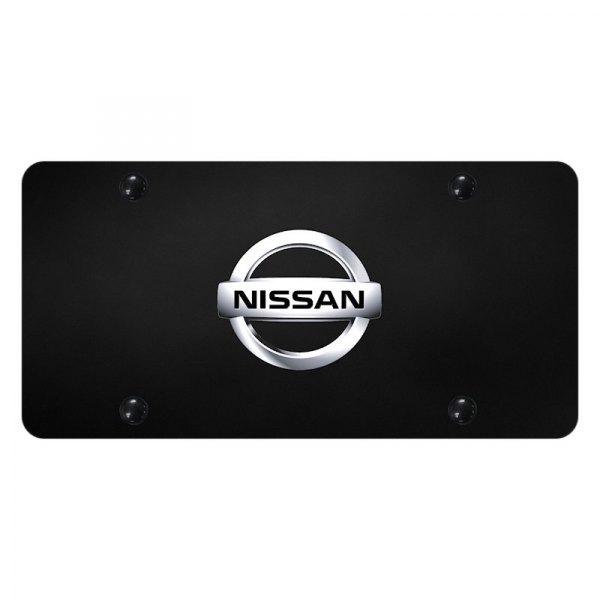 Autogold® - License Plate with 3D Nissan New Emblem