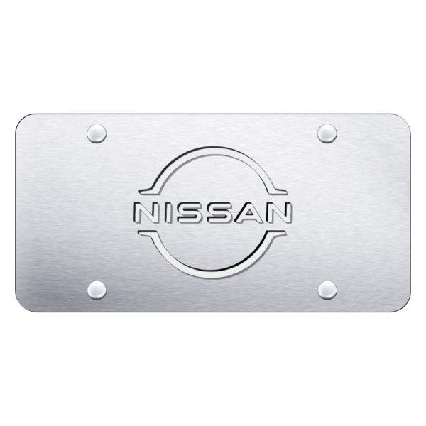 Autogold® - License Plate with 3D Nissan Logo