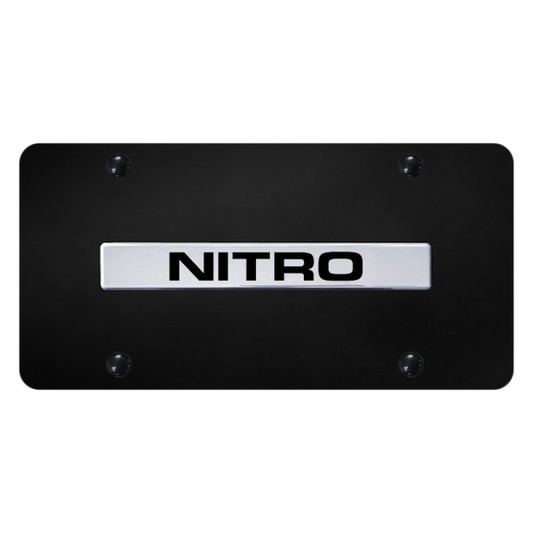 Autogold® - License Plate with 3D Nitro Logo