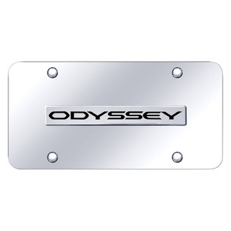 Autogold® - Chrome License Plate with 3D Chrome Odyssey Logo