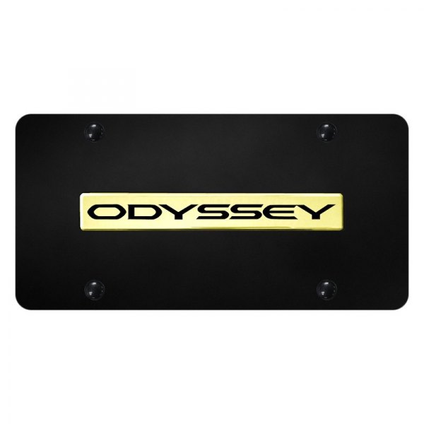 Autogold® - License Plate with 3D Odyssey Logo