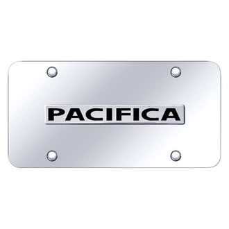 Autogold® - Chrome License Plate with 3D Pacifica Logo