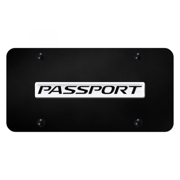 Autogold® - License Plate with 3D Passport Logo