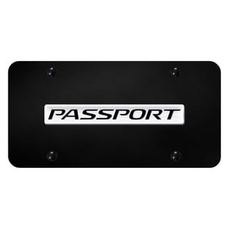 Autogold® - License Plate with 3D Passport Logo
