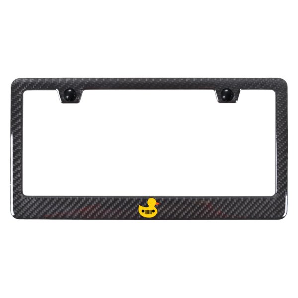 Autogold® - UV Printed License Plate Frame with Jeep Duck Logo