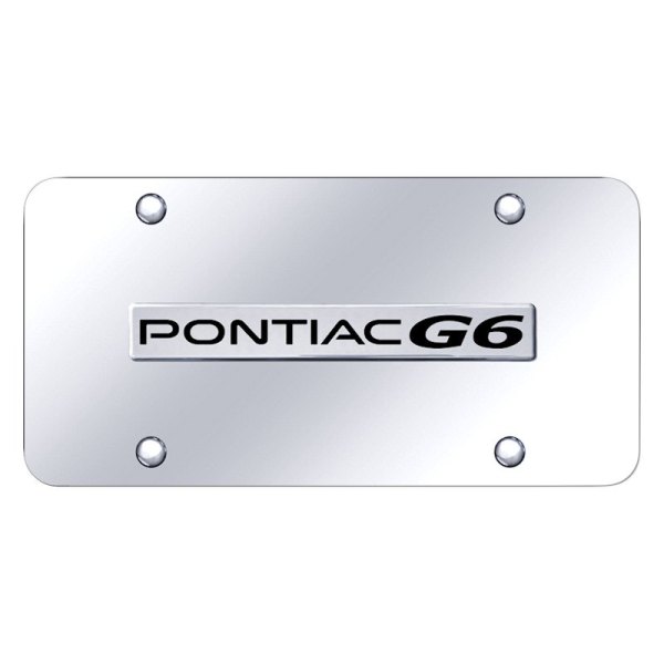 Autogold® - License Plate with 3D Pontiac G6 Logo