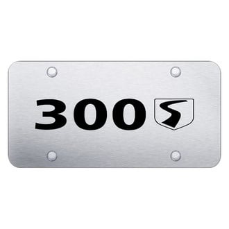 Autogold® - Brushed License Plate with Laser Etched 300S Logo