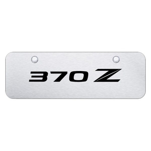 Autogold® - Mini Size License Plate with Laser Etched 370Z New Logo