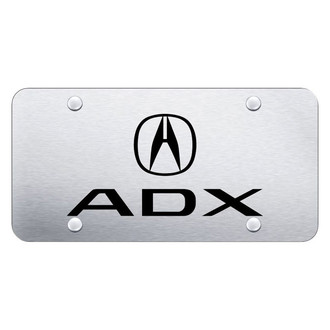 Autogold® - Brushed License Plate with Laser Etched ADX Logo