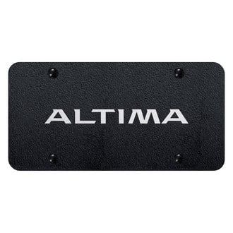 Autogold® - Rugged Black License Plate with Laser Etched Altima Logo