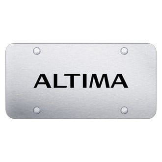 Autogold® - Brushed License Plate with Laser Etched Altima Logo