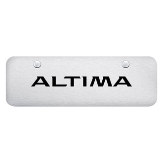 Autogold® - Brushed Mini Size License Plate with Laser Etched Altima Logo