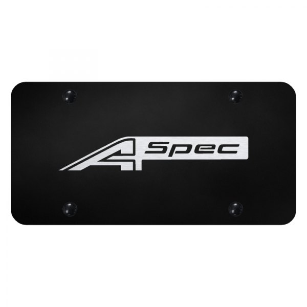 Autogold® - License Plate with Laser Etched A Spec Logo