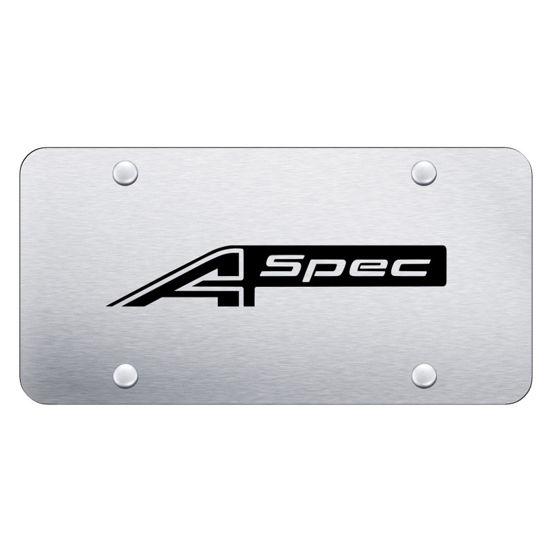 Autogold® PL.ASPEC.ES - Brushed License Plate with Laser Etched A