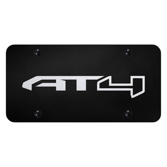 Autogold® - Black License Plate with Laser Etched AT4 Logo