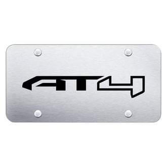 Autogold® - Brushed License Plate with Laser Etched AT4 Logo