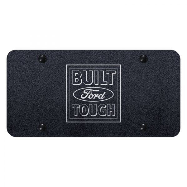 Autogold® - License Plate with Laser Etched Built Ford Tough Logo