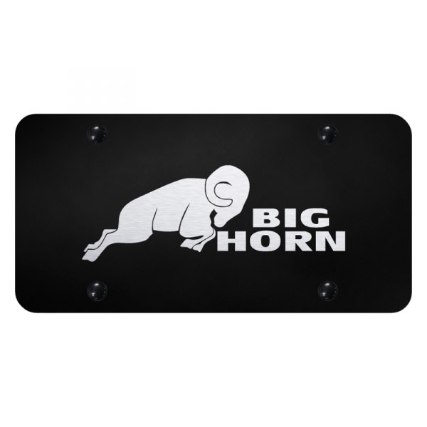 Autogold® - License Plate with Laser Etched Big Horn Logo