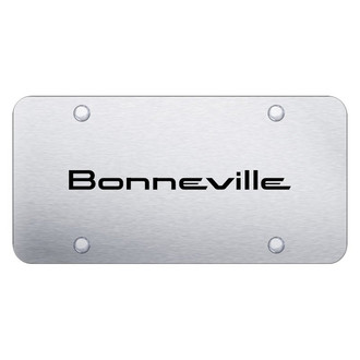 Autogold® - Brushed License Plate with Laser Etched Bonneville Logo