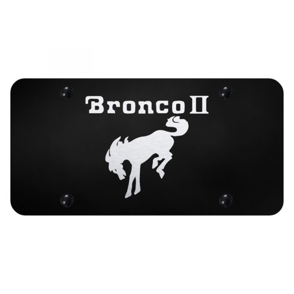 Autogold® - License Plate with Laser Etched Bronco II Logo
