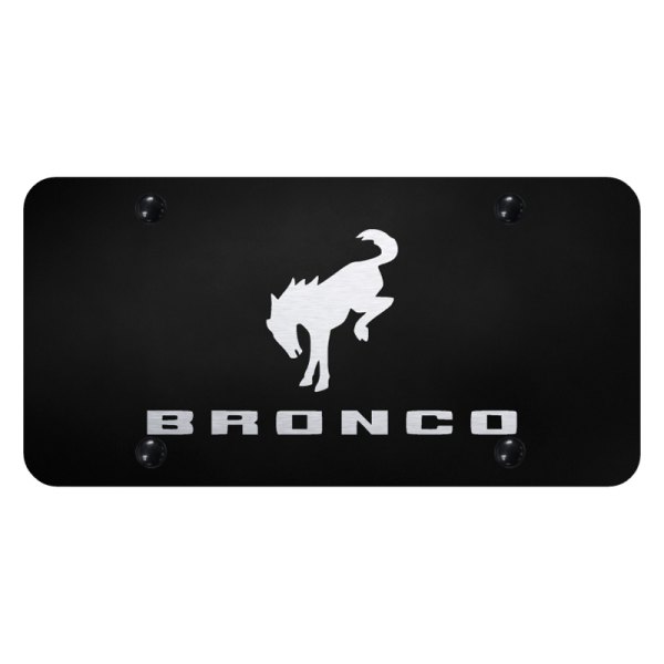Autogold® - License Plate with Laser Etched Bronco 2020 Logo