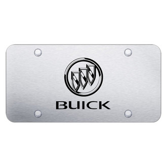 Autogold® - Brushed License Plate with Laser Etched Buick Logo