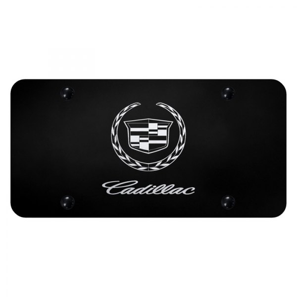 Autogold® - License Plate with Laser Etched Cadillac Logo and Emblem