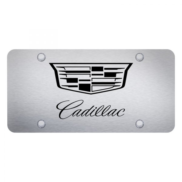 Autogold® - License Plate with Laser Etched Cadillac Logo and New Emblem