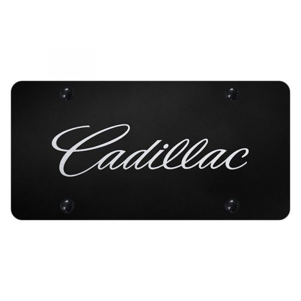Autogold® - License Plate with Laser Etched Cadillac New Logo