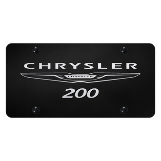 Autogold® - License Plate with Laser Etched Chrysler 200 Logo